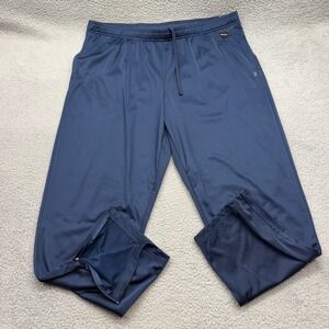 NWT Xersion 580-1327 Mens 2XL Navy Basketball Tricot Open Bottom Quick-Dri Pants